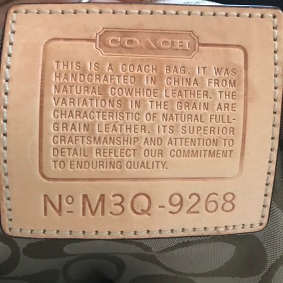 Coach Hampton Satchel Black Leather Purse 9268 - Picture 7 of 7